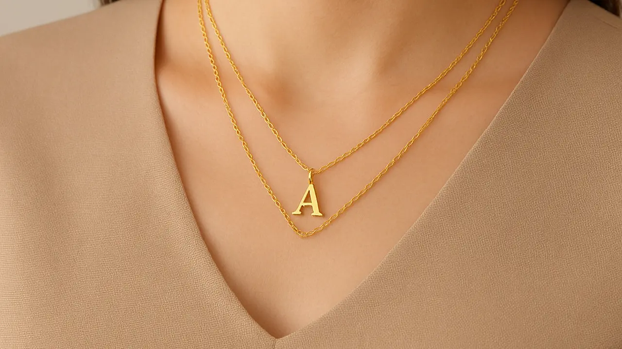 Model Kalung Emas Inisial Seberat 3 Gram Paling Manis untuk Hadiah Ulang Tahun