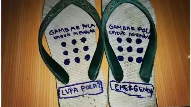 8 Potret Sandal Anti Maling ala Netizen Ini Bikin Tepuk Jidat
