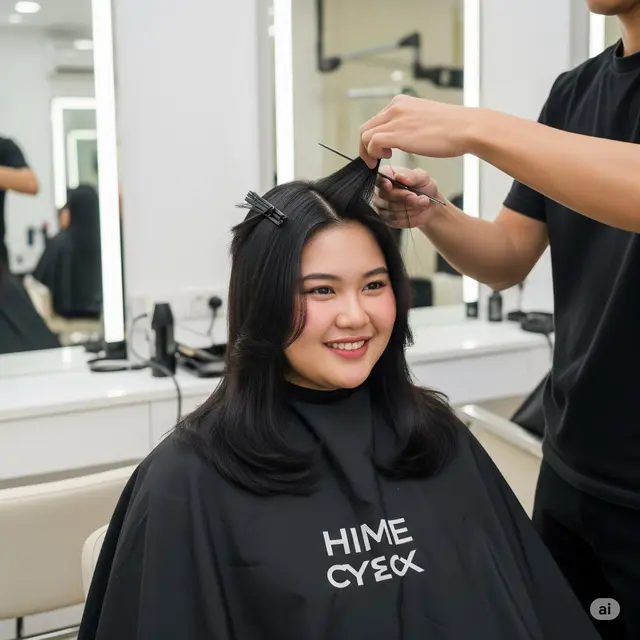 Potongan Rambut untuk Pipi Chubby