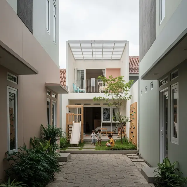 9 Desain Rumah Minimalis Ramah Anak di Gang Sempit, Ciptakan Hunian Aman