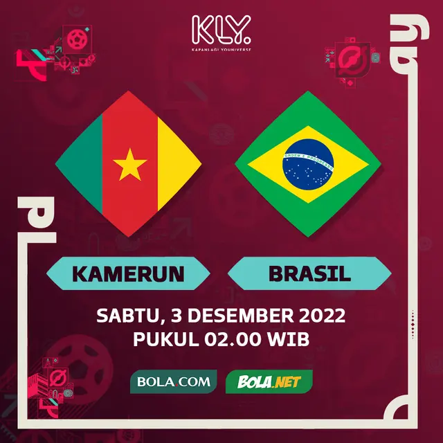 Piala Dunia 2022 - Kamerun Vs Brasil