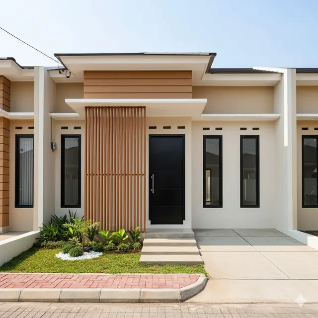Inspirasi Desain Rumah Ukuran 45 di Lokasi Komplek Perumahan Sederhana. Gemini