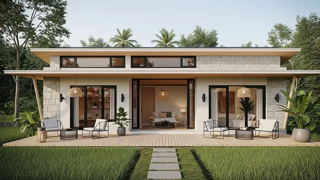 Model Rumah Kecil Bergaya Japandi Mewah Terbaru 2025/ Ilustrasi AI