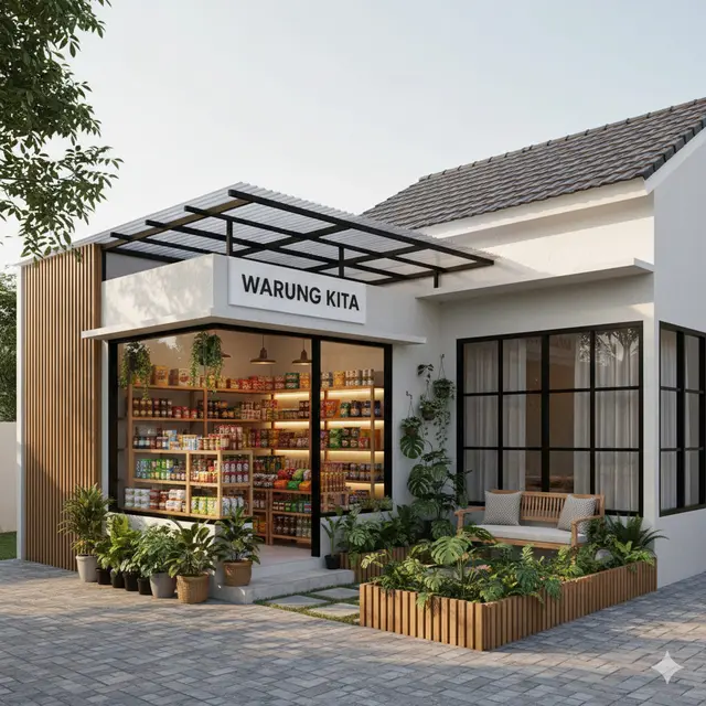 Gambar Rumah Minimalis Ada Warungnya