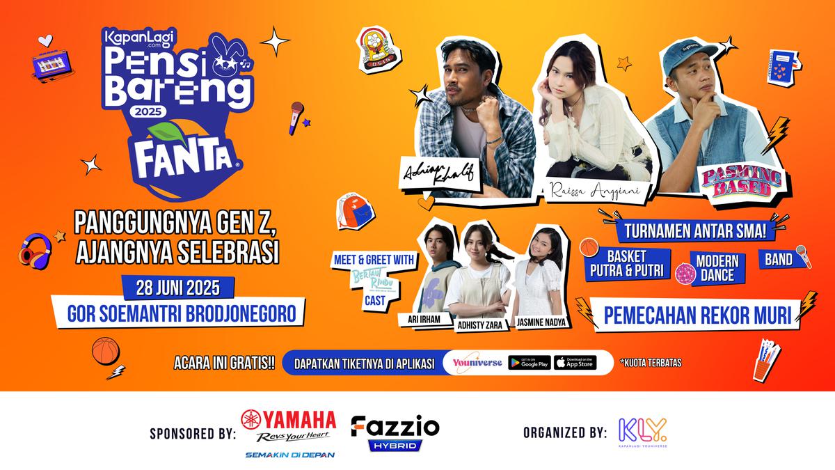 Puncak KapanLagi Pensi Bareng FANTA 2025 Siap Digelar, Ini Jadwal Lengkapnya