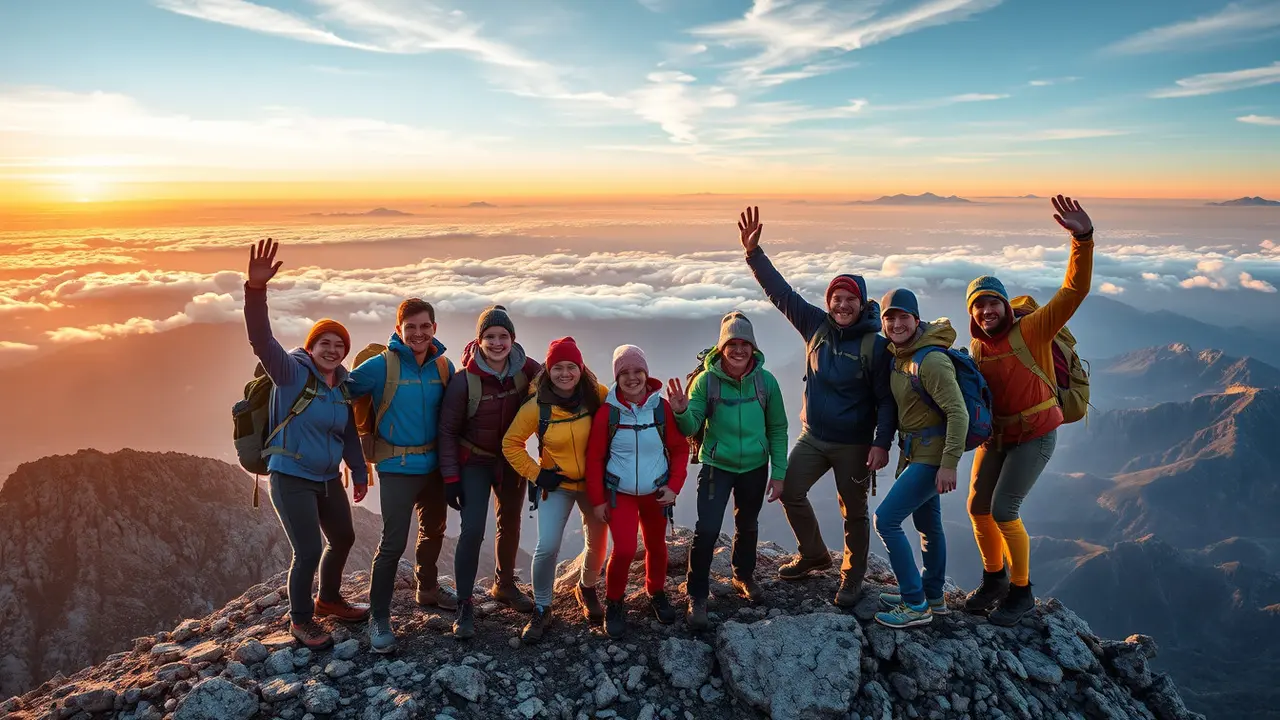 caption di gunung