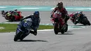Keberhasilan ini melengkapi pencapaian Alex Marquez yang sebelumnya resmi mengamankan posisi runner-up klasemen akhir MotoGP 2025 setelah finis kedua pada sesi Sprint Race MotoGP Malaysia 2025, Sabtu (25/10/2025). Tambahan 12 poin dari sprint race memastikan posisinya tidak lagi terkejar di peringkat dua klasemen. (Lillian SUWANRUMPHA/AFP)