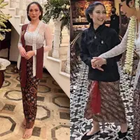 Lihat di sini beberapa tampilan bridesmaid berkebaya dari para artis, BCL-Dian Sastro.