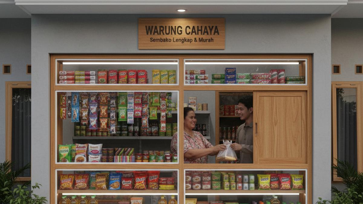 7 Desain Warung Sembako Tanpa Pintu Depan, Cocok untuk Usaha Rumahan Modal Kecil