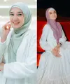 Dhini Aminarti dikenal sebagai salah satu artis yang konsisten kenakan hijab. Kerap kali ia kenakan hijab syar'i namun dengan tampilan yang stylish. Seperti apa tampilannya?