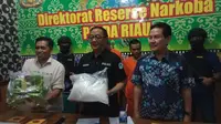 Pengungkapan kasus narkoba di Pekanbaru (Liputan6.com / M.Syukur)