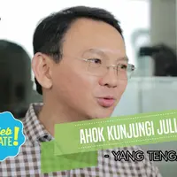 Sabtu, (22/4) Ahok kembali kunjungi Julia Perez yang tengah kritis di RSCM, Jakarta Pusat.