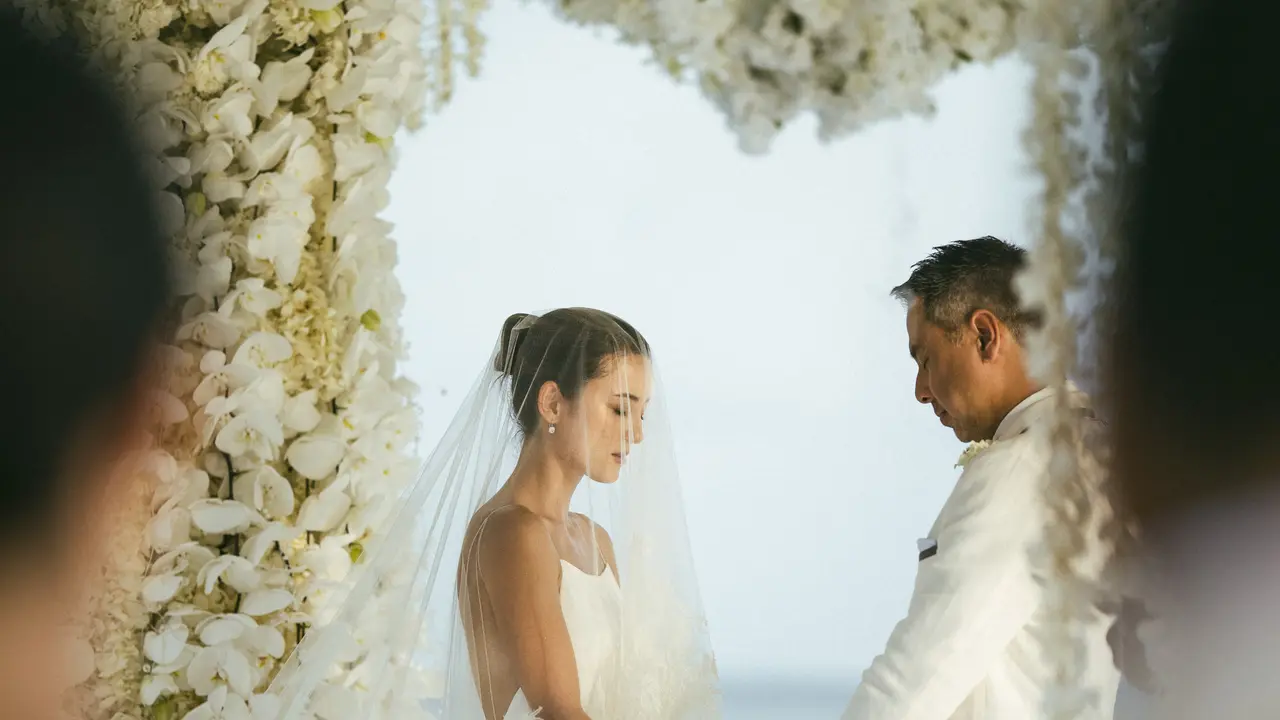 Pernikahan Julie Estelle dan David Tjiptobiantoro. (Foto: Davy Linggar)