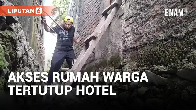Viral! Akses Rumah Warga Bekasi Tertutup Tembok Hotel
