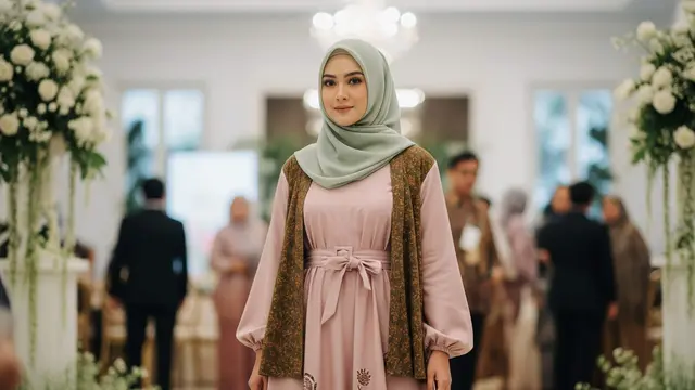 Model Gamis Batik Cap Handmade Earth Tone