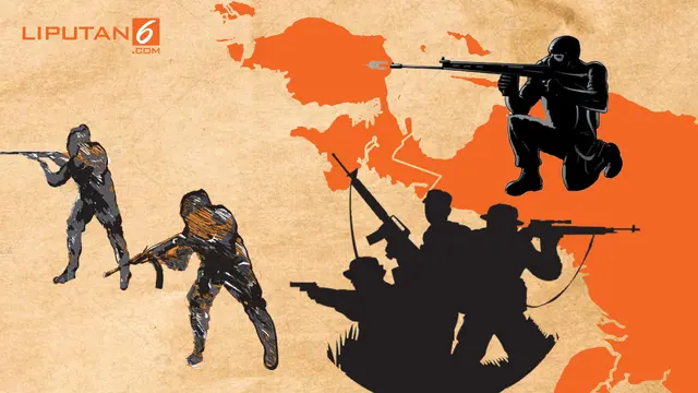 Banner Infografis Penembakan 31 Pekerja di Papua