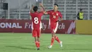 Timnas Indonesia U-22 mencoba menguasai jalannya pertandingan sejak menit pertama. (Bola.com/Muhammad Iqbal Ichsan)