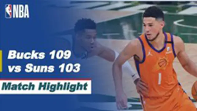 VIDEO: Milwaukee Bucks Samakan Kedudukan (2-2) Melawan Phoenix Suns di Game 4 Final NBA 2021