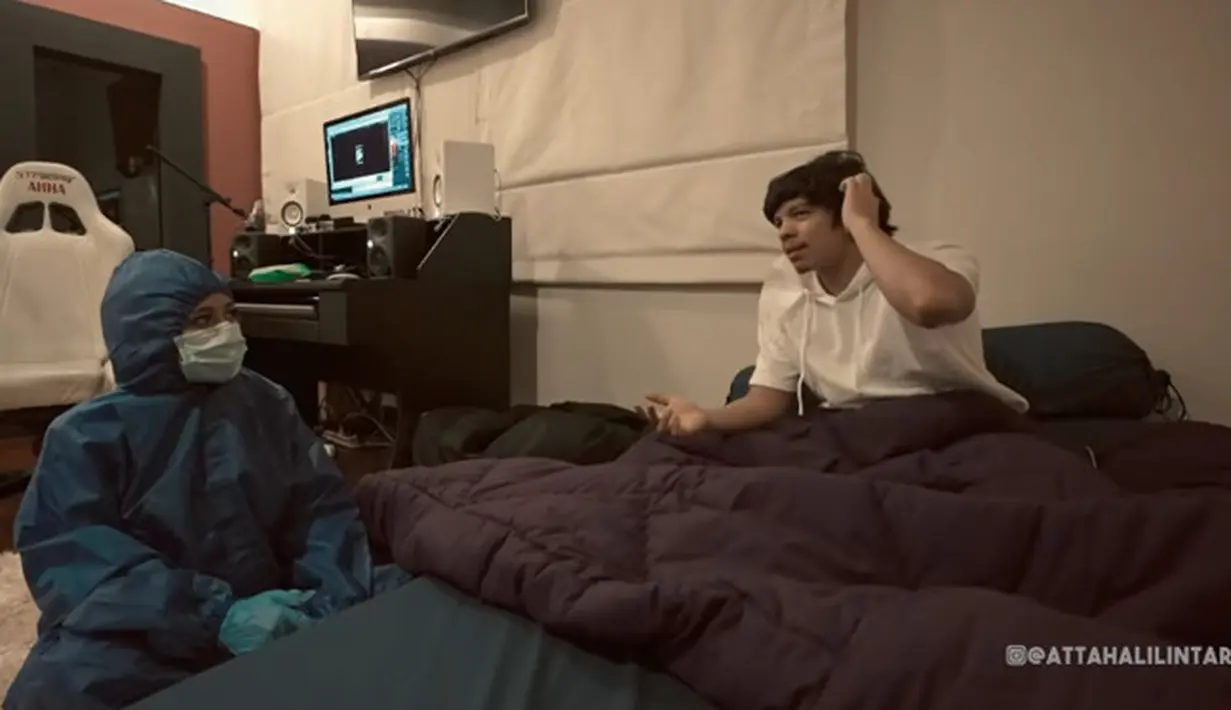 Atta Halilintar dan Aurel Hermansyah (Youtube/ Atta Halilintar)