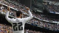 4. Isco, dikabarkan AS, jika pelatih Real Madrid, Zinedine Zidane, memasukannya ke dalam daftar jual. Juventus, City dan juga Arsenal menjadi klub terdepan yang berpotensi menampung gelandang asal Spanyol itu. (AFP/Curto De La Torre)