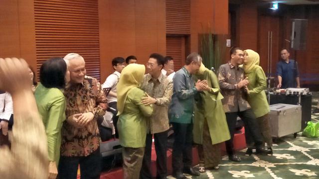 Menteri Keuangan Sri Mulyani menggelar Halal Bihalal dan open house Lebaran 2019 di Aula Mezzanine, Kementerian Keuangan (Kemenkeu).