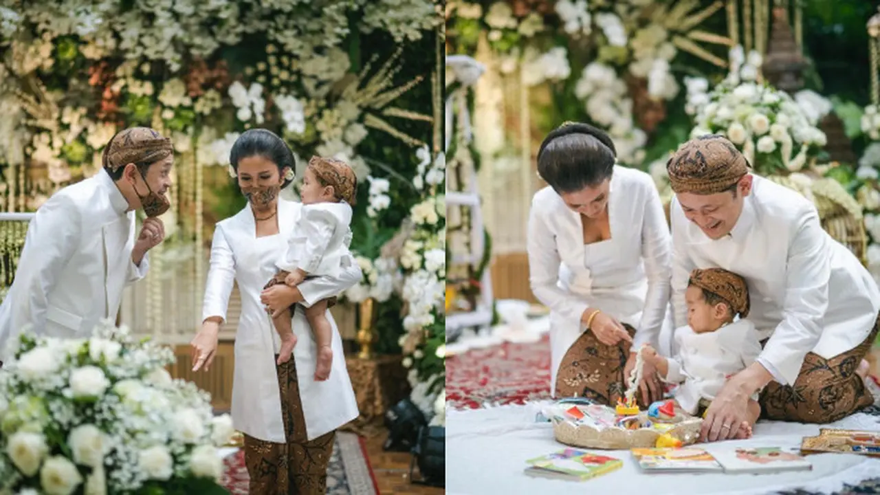 Potret Prosesi Tedhak Siten Anak Kedua Titi Rajo Bintang, Berlangsung Khidmat