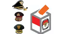 Banner Infografis Wacana TNI-Polri Jadi Penjabat Gubernur Jelang Pilkada 2024. (Liputan6.com/Trieyasni)