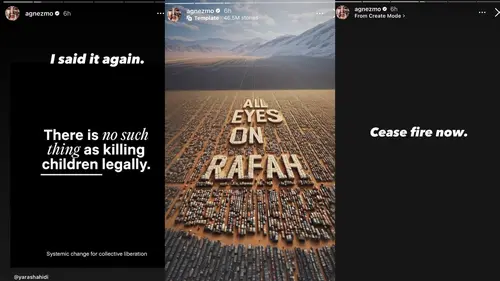 Agnez Mo Tegas Serukan All Eyes on Rafah Usai Dirujak Netizen, Suarakan  Dukungan untuk Palestina - ShowBiz Liputan6.com