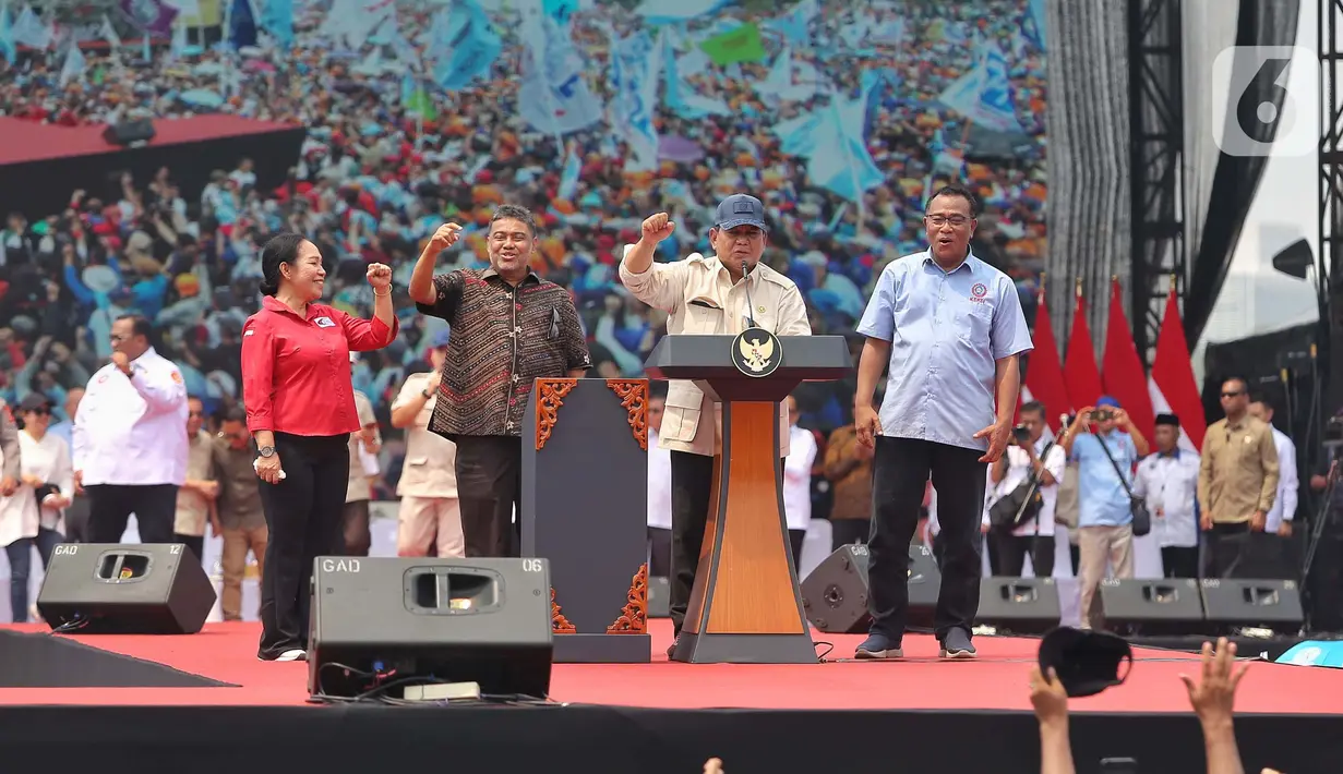 Presiden juga menegaskan kesejahteraan kaum buruh tidak hanya ditempuh melalui kebijakan pelaku usaha. (Liputan6.com/Angga Yuniar)