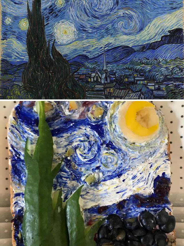 8 Kreasi Lukisan Terkenal di Atas Roti Ini Bikin Geleng Kepala