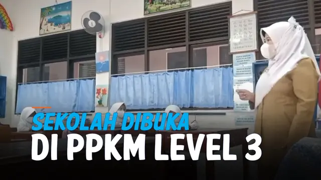 VIDEO: Lihat, Suasana Sekolah Tatap Muka di PPKM Level 3