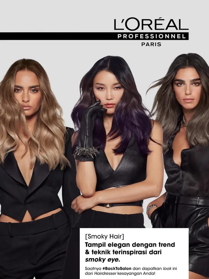 Tren warna rambut Smoky Hair dari L'Oreal Professionnel