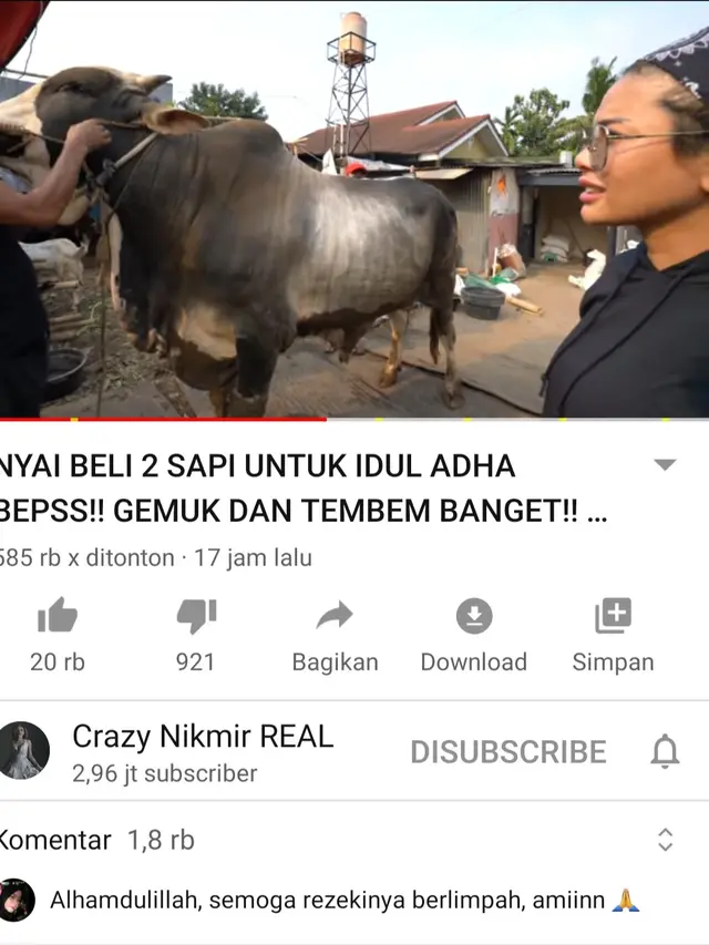 Unggahan Nikita Mirzani. (Foto: YouTube Crazy Nikmir REAL)