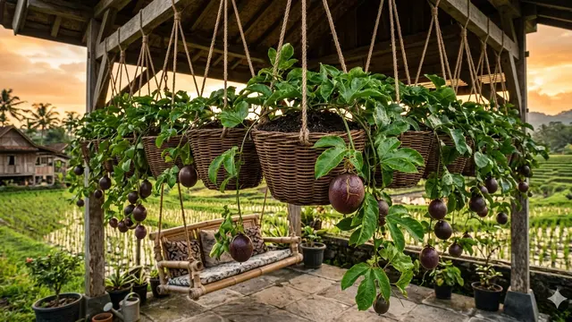 Ide Kebun Buah Minimalis Depan Rumah Kecil. AI
