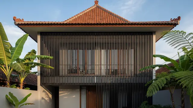 Model Rumah Minimalis Atap Limasan di Desa