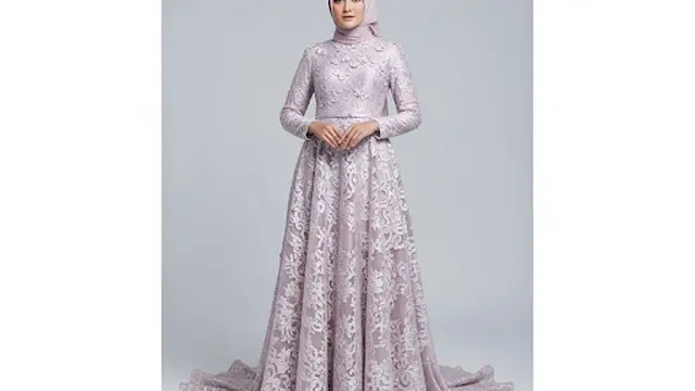 Gamis Ceruty Brukat Timbul Full Brokat