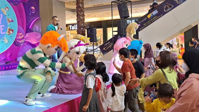 Event Playscope hadir di Tangcity Mall, Tangerang selama libur sekolah. (Liputan6.com/Pramita Tristiawati)