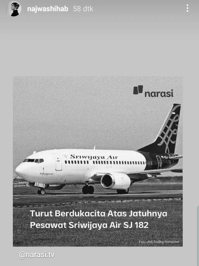 Unggahan Najwa Shihab. (Foto: Instagram @najwashihab)