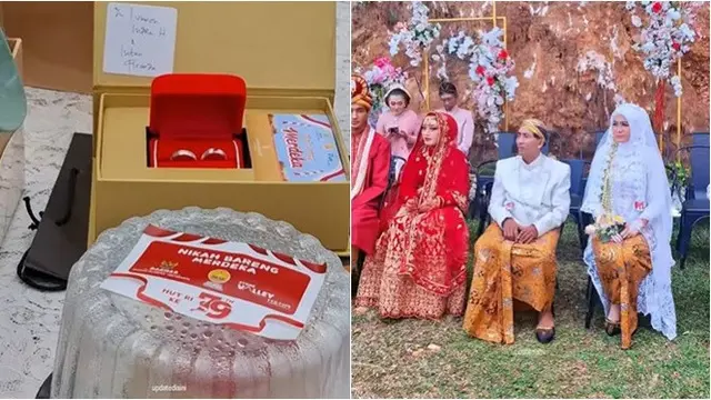 25 Pasang Pengantin Nikah Massal Bertema Kemerdekaan RI, Venue Berada di Tebing