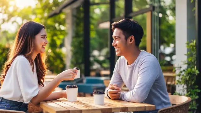 couple juni kencan outdoor