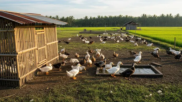 7 Tips Ternak Bebek Petelur dengan Kandang dari Bambu dan Seng Bekas, Telur Bisa untuk Dapur dan Dijual