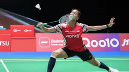 Putri Kusuma Wardani gagal maju ke semifinal Japan Open 2025. Ia harus mengakui keunggulan pemain China rangking dua dunia Wang Zhi Yi setelah bermain sengit selama 1 jam 26 menit dalam tiga game dengan skor 22-20, 17-21, 16-21. (Richard A. Brooks/AFP)