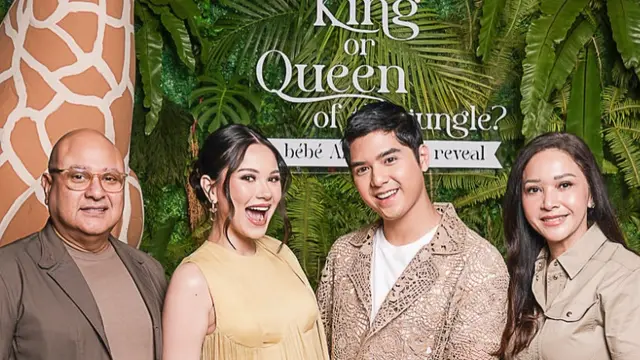 Maia Estianty hadir di Gender Reveal Alyssa Daguise Bertema Safari. [@maiaestiantyreal/