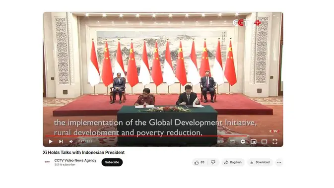 <p>Cek fakta video pelunasan utang Indonesia ke China</p>