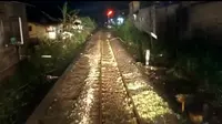Sempat Terendam Banjir, Perlintasan Kereta Api di Kalibaru Banyuwangi Sudah Bisa Dilewati