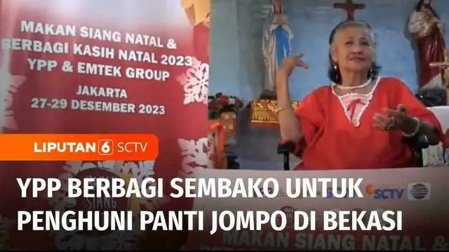 Masih dalam momen peringatan Natal, YPP SCTV-Indosiar membagikan paket sembako kepada sejumlah penghuni panti jompo di Bekasi, Jawa Barat. Bantuan paket sembako ini diharapkan dapat meringankan beban para penghuni panti jompo saat harga sejumlah baha...