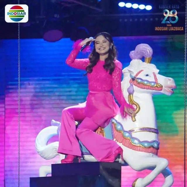 Malam puncak HUT Indosiar ke-28 bertajuk Konser Raya 28 Tahun Indosiar LUA28IASA  (Foto: Instagram Indosiar)