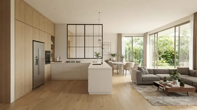 Ide Desain Dapur dan Ruang Tamu Menyatu untuk Rumah Modern
