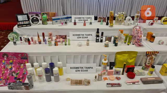 Kosmetik tanpa izin edar.