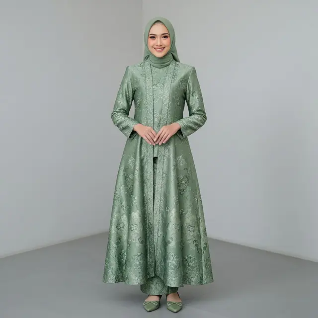 Model Gamis Blazer Brokat Cocok untuk Acara Apa/ Ilustrasi AI
